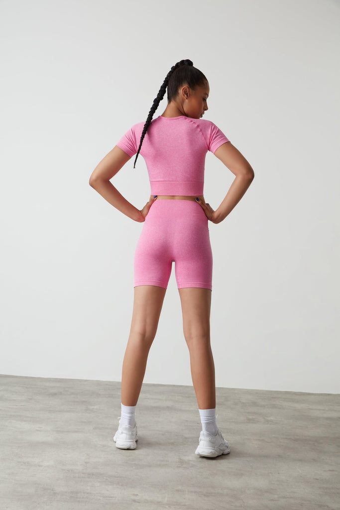 Seamless shorts in Pink - JOGGR